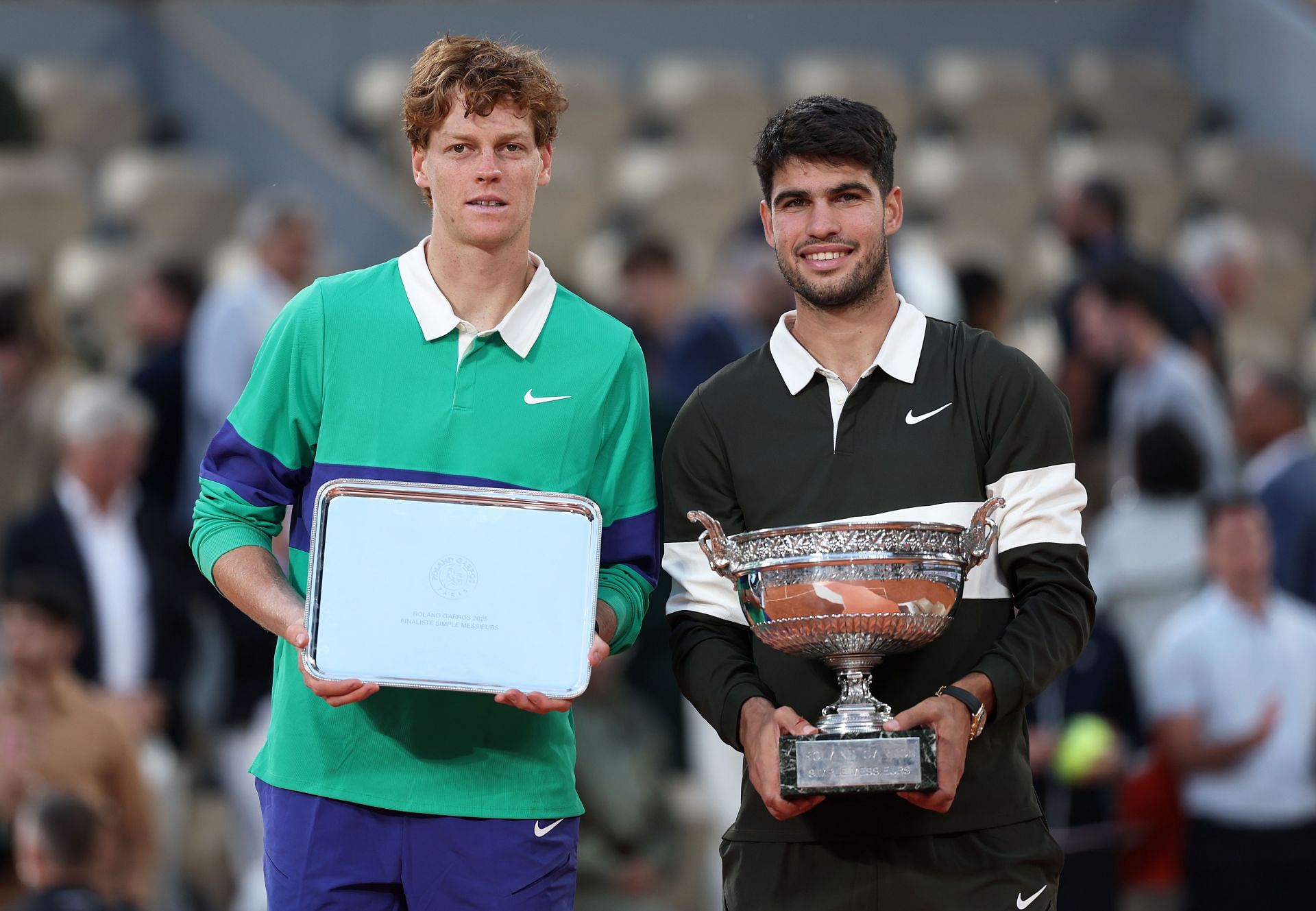 Sinner and Alcaraz at the 2025 French Open - Day Fifteen - (Source: Getty)